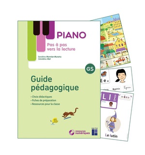 Lecture Piano : Pas A Pas Vers La Lecture : Guide Pedagogique Et Materiel Collectif (edition 2022) 