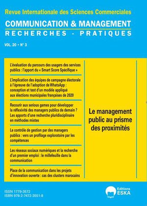Communication Et Management Tome 20 : Le Management Public Au Prisme Des Proximites 