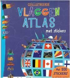 Geillustreerde vlaggenatlas met stickers 