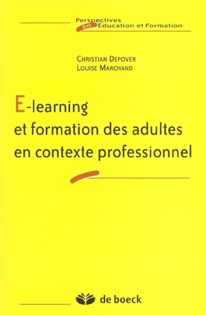 E-learning & Formation Des Adultes - En Contexte Professionnel 