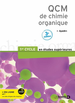Qcm De Chimie Organique : 1er Cycle Des Etudes Medicales 