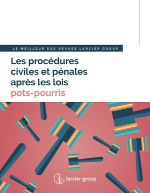 Les Procedures Civiles Et Penales Apres Les Lois Pots-pourris ; Le Meilleur Des Revues Larcier Group 