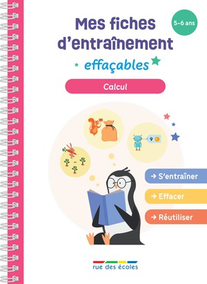 Mes Fiches D'entrainement Effacables : Calcul : S'entrainer, Effacer Et Reutiliser ! 