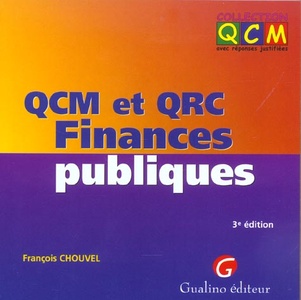 Qcm Et Qrc. Finances Publiques - 3eme Edition (3e Edition) 