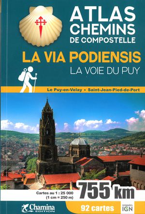 Via podiensis - la voie du Puy atlas chemin Compostelle 