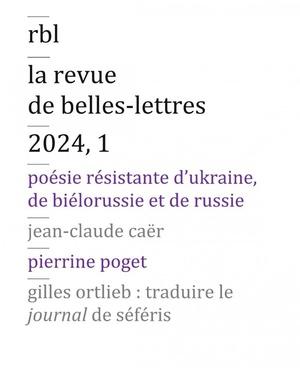 Poesie Resistante D'ukranie, De Bielorussio Et De Russie (edition 2024) 