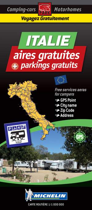 Italië aires gratuites + parkings gratuits  