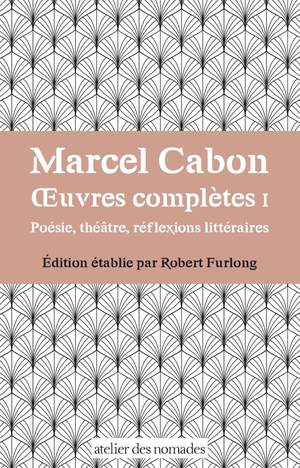 Marcel Cabon Oeuvres Completes I 