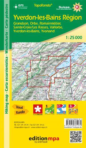 YVERDON-LES-BAINS REGION TOPORANDO 1/25.000 