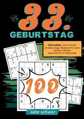 33. Geburtstag- Sudoku Geschenkbuch