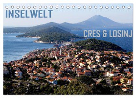 Inselwelt Cres & Losinj (Tischkalender 2025 DIN A5 quer), CALVENDO Monatskalender