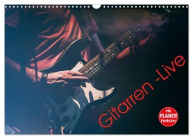 Gitarren - Live (Wandkalender 2025 DIN A3 quer), CALVENDO Monatskalender