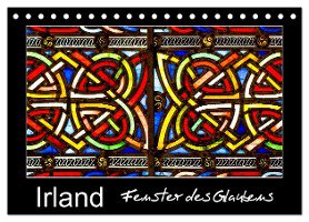 IRLAND - Fenster des Glaubens (Tischkalender 2025 DIN A5 quer), CALVENDO Monatskalender