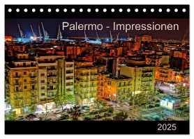 Palermo - Impressionen (Tischkalender 2025 DIN A5 quer), CALVENDO Monatskalender