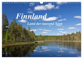 Finnland - Land der tausend Seen (Wandkalender 2025 DIN A3 quer), CALVENDO Monatskalender
