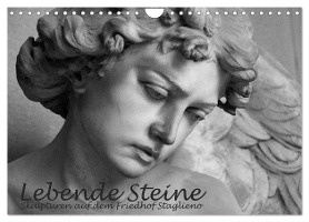 Lebende Steine - Skulpturen auf dem Friedhof Staglieno (Wandkalender 2025 DIN A4 quer), CALVENDO Monatskalender