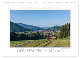 Emotionale Momente: Oberstaufen im Allgäu. (Wandkalender 2025 DIN A2 quer), CALVENDO Monatskalender