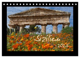 Sizilien (Tischkalender 2025 DIN A5 quer), CALVENDO Monatskalender
