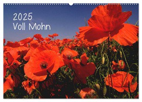 Voll Mohn (Wandkalender 2025 DIN A2 quer), CALVENDO Monatskalender