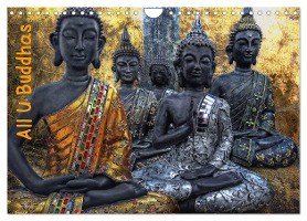 All U Buddhas (Wandkalender 2025 DIN A4 quer), CALVENDO Monatskalender