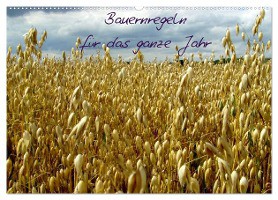 Bauernregeln für das ganze Jahr (Wandkalender 2025 DIN A2 quer), CALVENDO Monatskalender