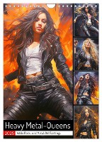 Heavy Metal-Queens. Wilde Rock- und Metal-Girl Paintings (Wandkalender 2025 DIN A4 hoch), CALVENDO Monatskalender