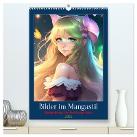 Bilder im Mangastil (hochwertiger Premium Wandkalender 2025 DIN A2 hoch), Kunstdruck in Hochglanz