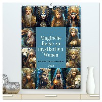 Magische Reise zu mystischen Wesen. Keltische Fantasie-Gestalten (hochwertiger Premium Wandkalender 2025 DIN A2 hoch), Kunstdruck in Hochglanz