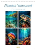 Fantastische Unterwasserwelt (Wandkalender 2025 DIN A2 hoch), CALVENDO Monatskalender