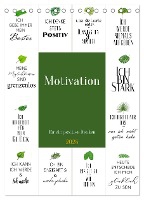 Motivation (Tischkalender 2025 DIN A5 hoch), CALVENDO Monatskalender