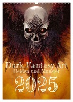 Dark Fantasy Art - Helden und Monster (Wandkalender 2025 DIN A2 hoch), CALVENDO Monatskalender
