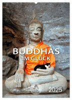 Buddhas im Glück (Wandkalender 2025 DIN A2 hoch), CALVENDO Monatskalender