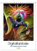 Digitalfantasie (Tischkalender 2025 DIN A5 hoch), CALVENDO Monatskalender