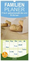 Familienplaner 2025 - Frisch gebackene Brote und Brötchen mit 5 Spalten (Wandkalender, 21 x 45 cm) CALVENDO
