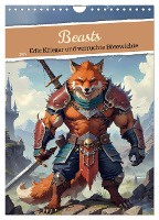 Beasts - Edle Krieger und verruchte Bösewichte (Wandkalender 2025 DIN A4 hoch), CALVENDO Monatskalender