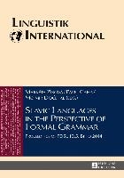 Slavic Languages in the Perspective of Formal Grammar