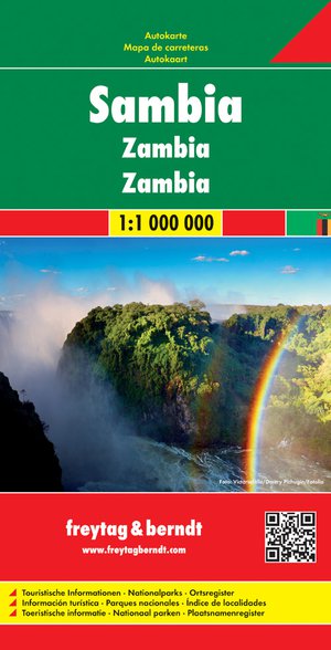 Zambia Road Map 1:1 000 000