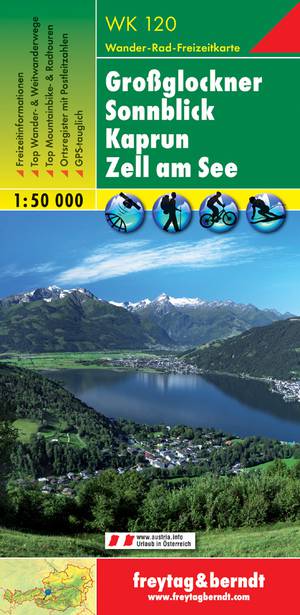 Grosglockner - Sonnblick -  Kaprun - Zell am See Hiking + Leisure Map 1:50 000
