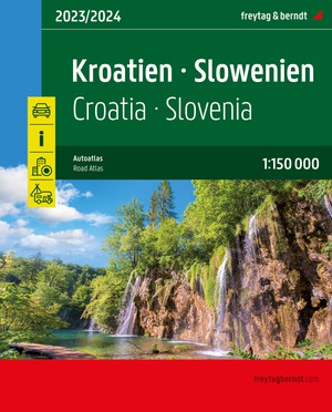 Kroatië - Slovenië atlas spiraal  