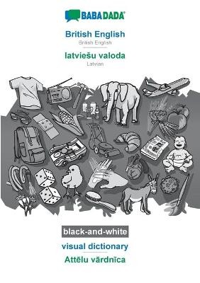 BABADADA black-and-white, British English - latviesu valoda, visual dictionary - Att&#275;lu v&#257;rdn&#299;ca