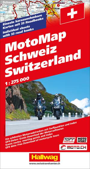 Zwitserland motokaart  