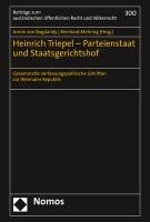 Bogdandy, A: Heinrich Triepel - Parteienstaat