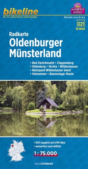 Oldenburger Münsterland fietskaart NDS09 