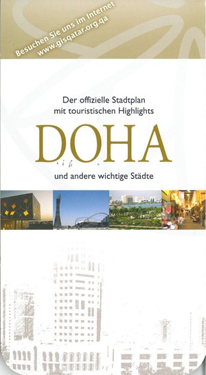 Qatar & Doha stadsplan (Duits)