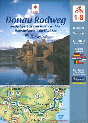 Eurovelo 6 Donau: Boedapest - Zwarte Zee Kaartenset  