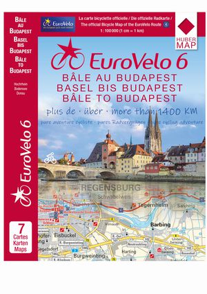 Eurovelo 6 Basel - Budapest Kaartenset  