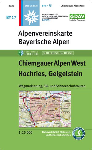 Chiemgauer Alpen West BY17 weg+ski Hochries, Geigelstein BY17 