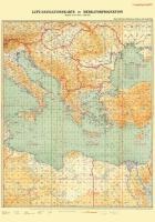 LUFT-NAVIGATIONSKARTE: Östliches Mittelmeer, Balkan, Nordafrika 1940 (Plano)