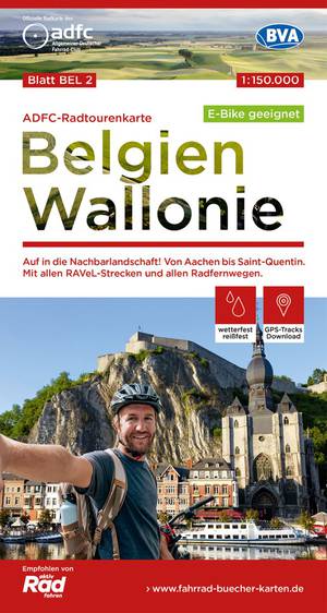 België - Wallonië fietskaart BEL2 