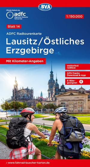 Lausitz / Östliches Erzgebirge fietskaart 14 